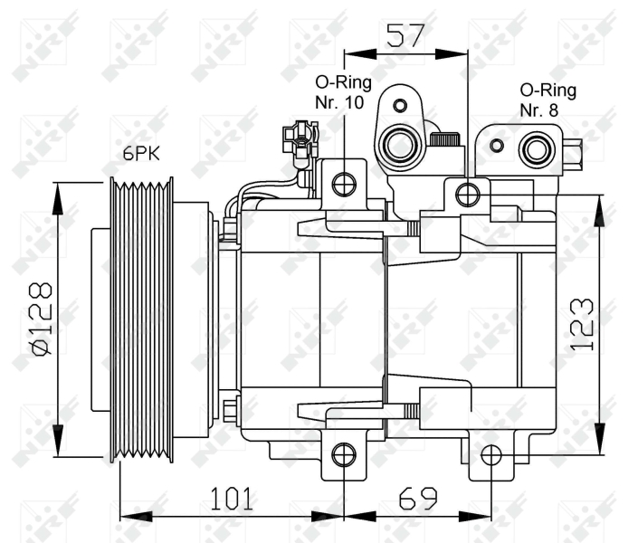 NRF Airco compressor 32204