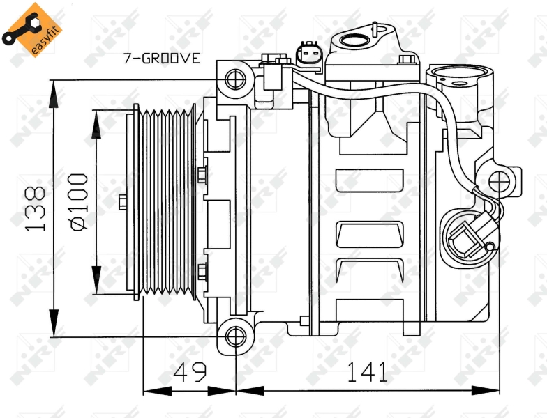 NRF Airco compressor 32216