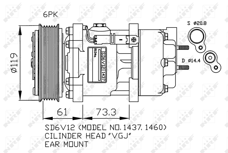 Airco compressor NRF 32217G