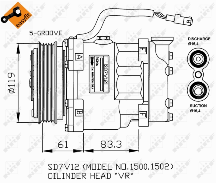 Airco compressor NRF 32219G