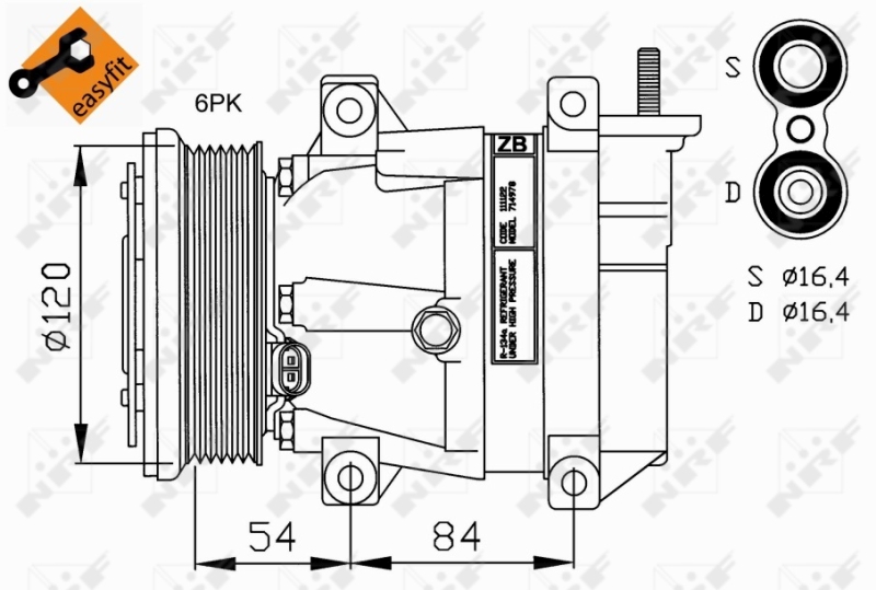 Airco compressor NRF 32220G