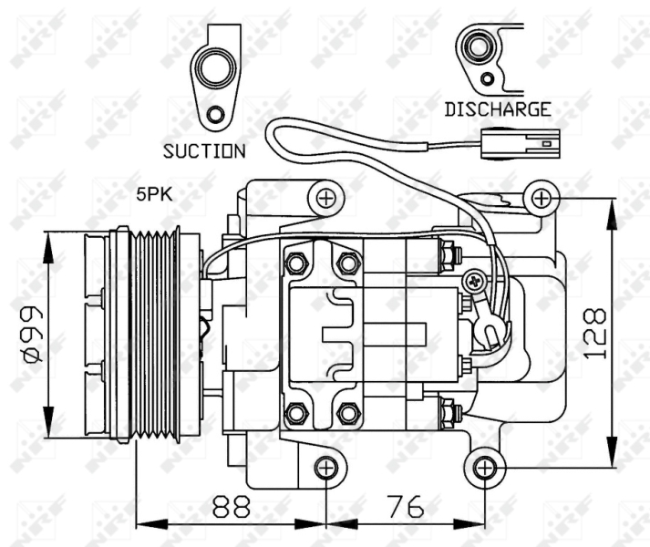 NRF Airco compressor 32234
