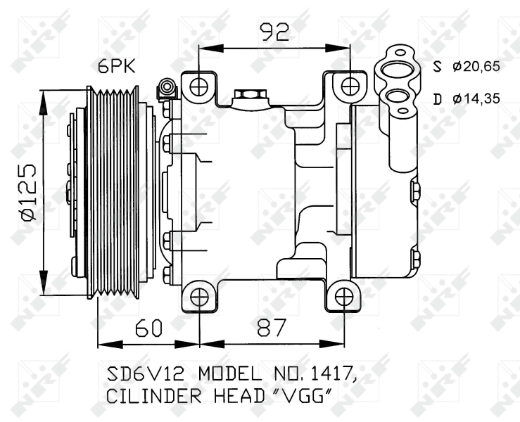NRF Airco compressor 32235
