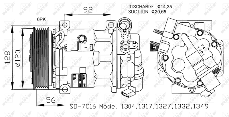 NRF Airco compressor 32239G