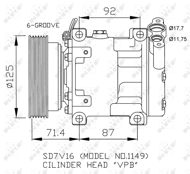 Airco compressor NRF 32267