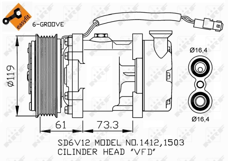 Airco compressor NRF 32275