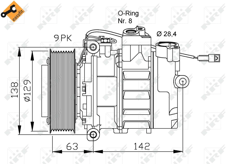NRF Airco compressor 32413