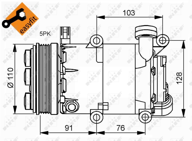 NRF Airco compressor 32415