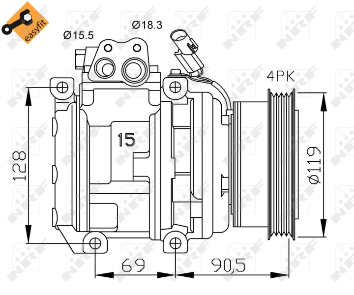 Airco compressor NRF 32438