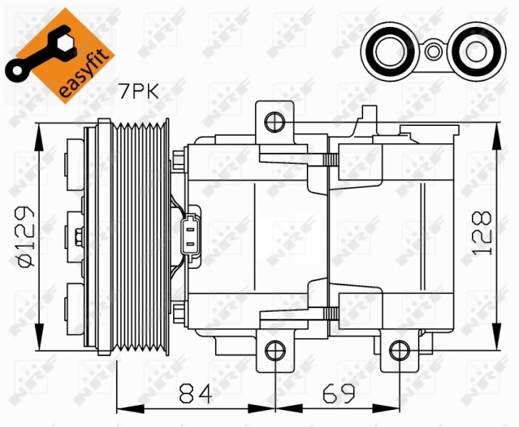 NRF Airco compressor 32447