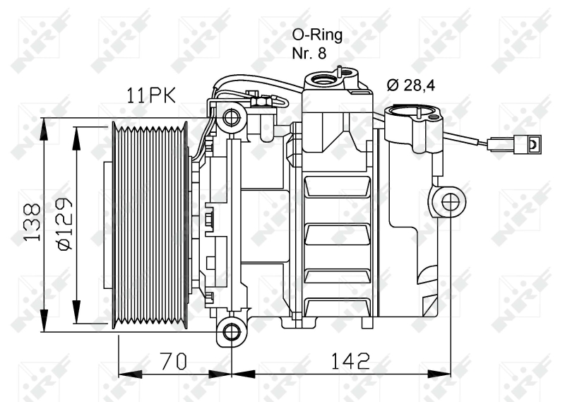 NRF Airco compressor 32454