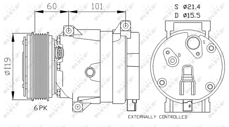NRF Airco compressor 32460G