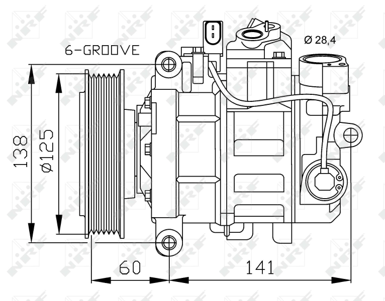 NRF Airco compressor 32512