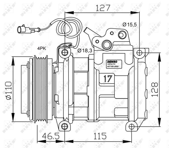 NRF Airco compressor 32552G
