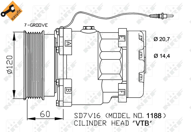 Airco compressor NRF 32711