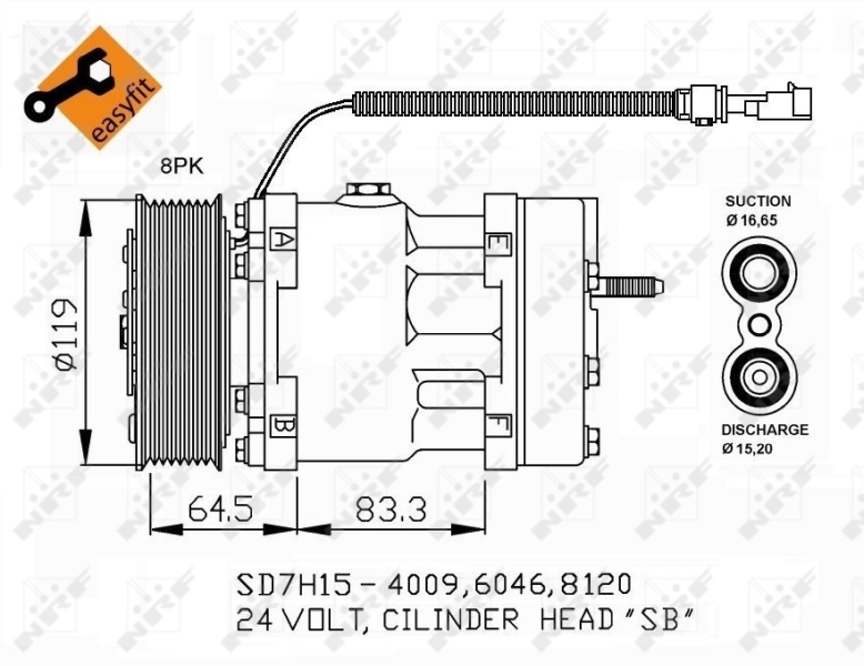 Airco compressor NRF 32750