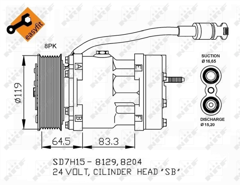 Airco compressor NRF 32751