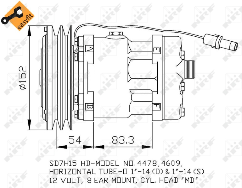 Airco compressor NRF 32756