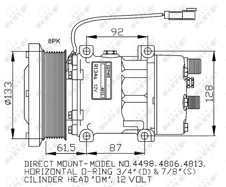 NRF Airco compressor 32758G