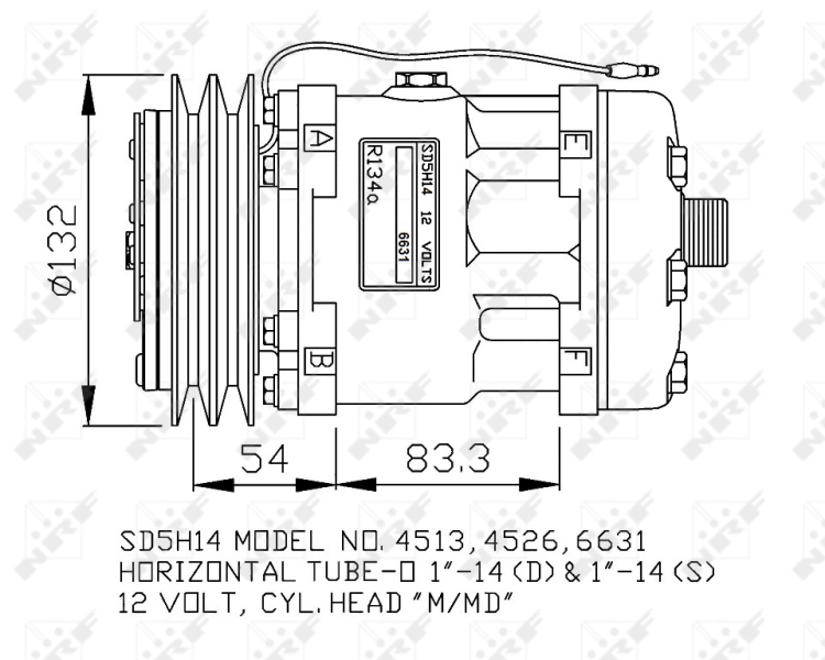 NRF Airco compressor 32760G