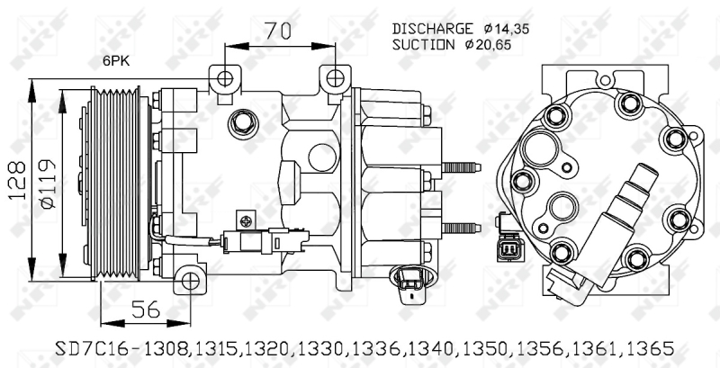 Airco compressor NRF 32772