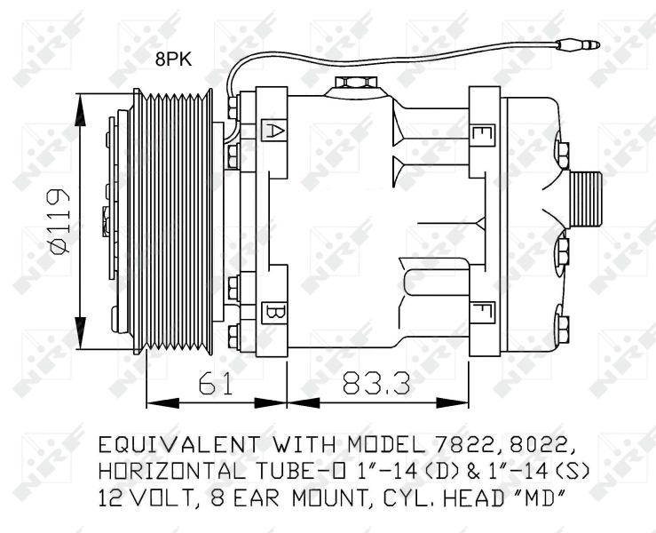 NRF Airco compressor 32874
