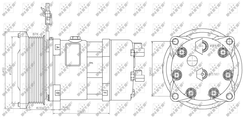 NRF Airco compressor 32884