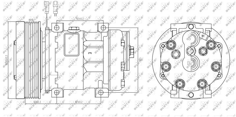 NRF Airco compressor 32885