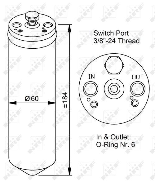 NRF Airco droger/filter 33028