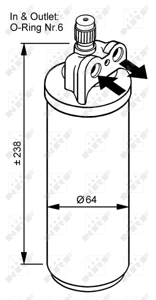 NRF Airco droger/filter 33086