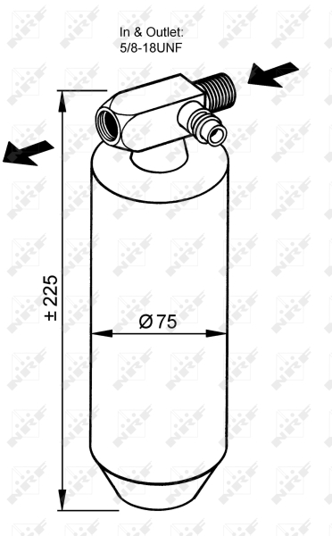NRF Airco droger/filter 33113