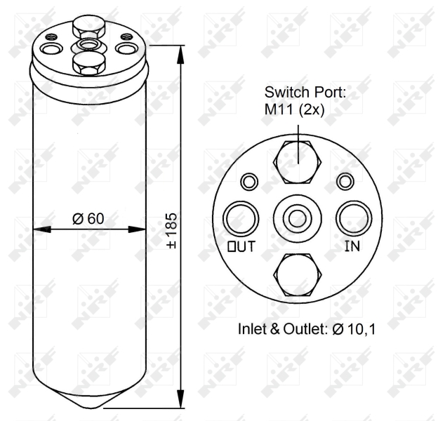 NRF Airco droger/filter 33122
