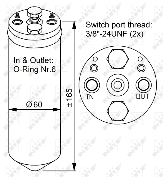 NRF Airco droger/filter 33125