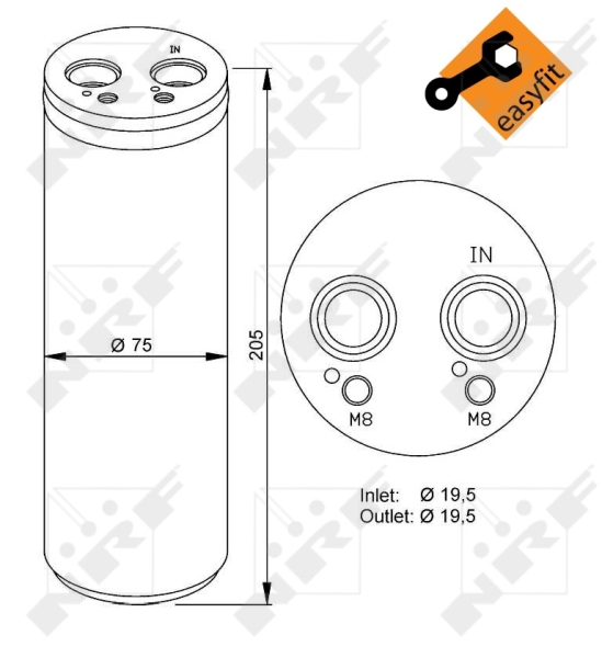 NRF Airco droger/filter 33204