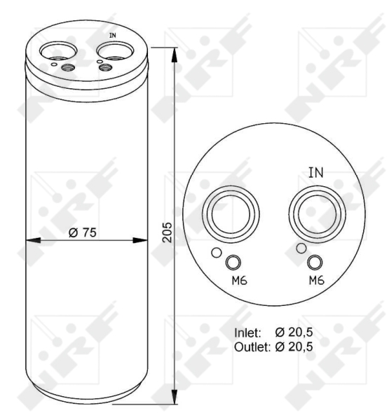NRF Airco droger/filter 33205