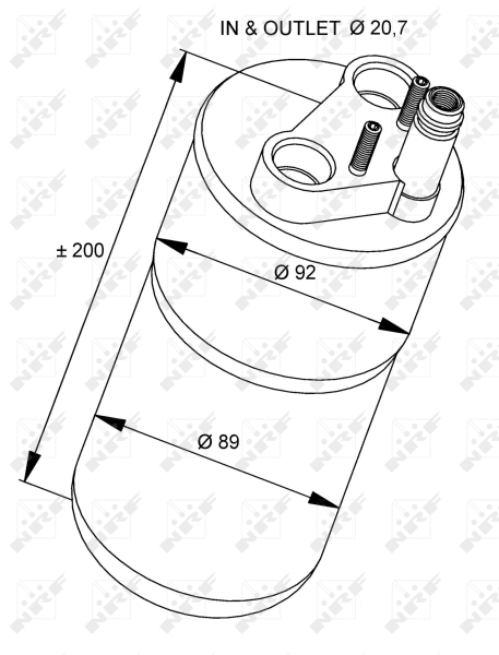 NRF Airco droger/filter 33216