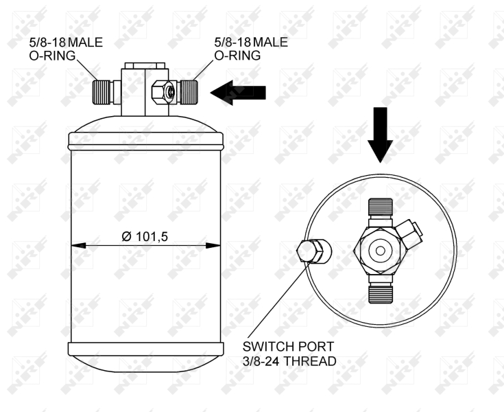 NRF Airco droger/filter 33292