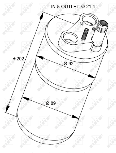 NRF Airco droger/filter 33322