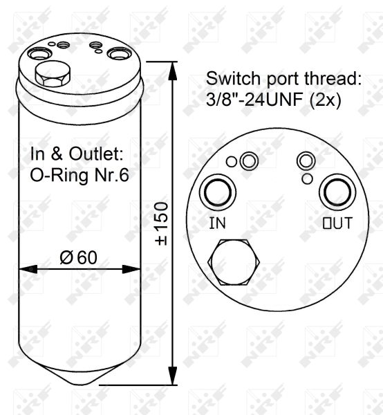 NRF Airco droger/filter 33329