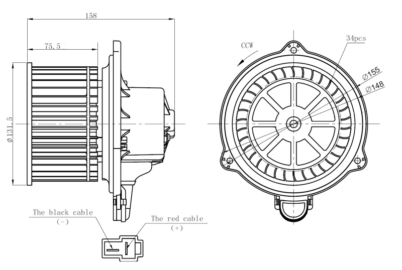 Kachelventilator NRF 34274