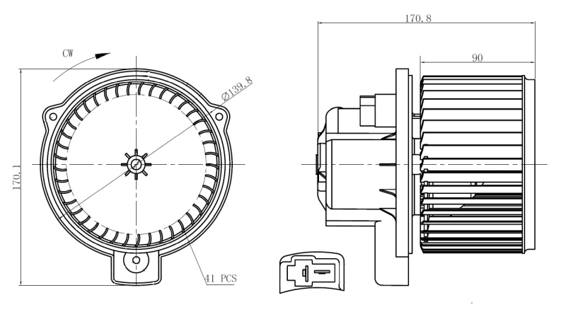 NRF Kachelventilator 34300