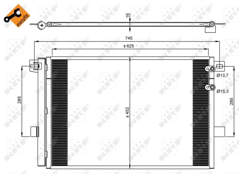 Airco condensor NRF 350041