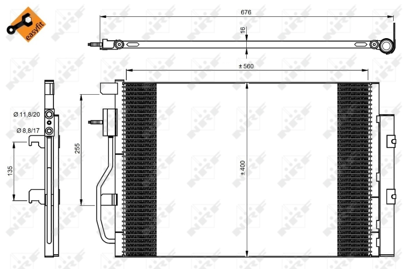 Airco condensor NRF 350044