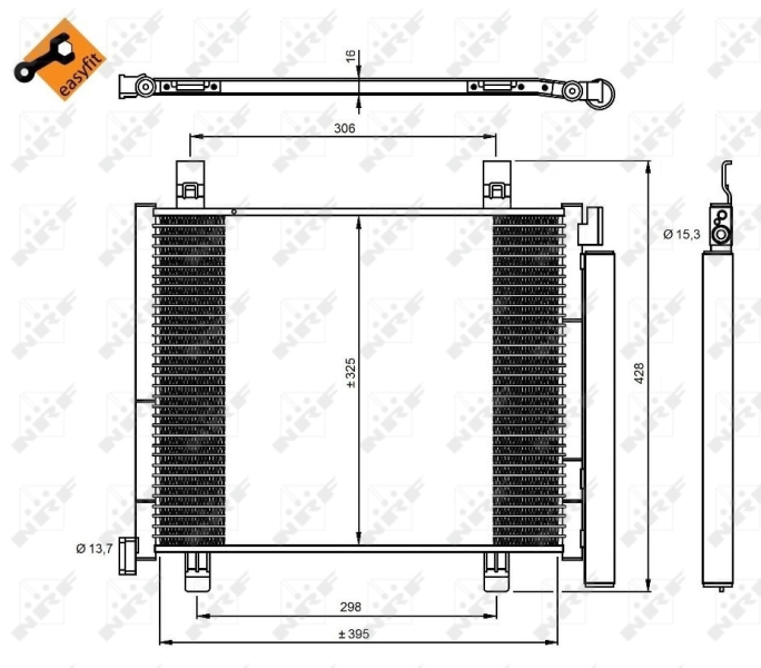 NRF Airco condensor 350045
