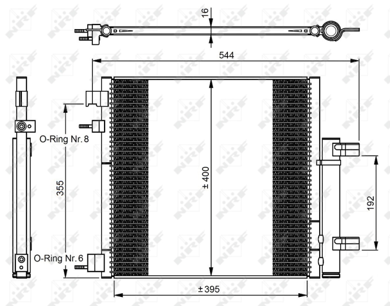 Airco condensor NRF 350048