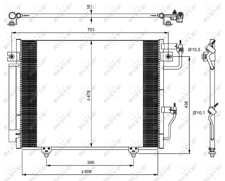 Airco condensor NRF 350049