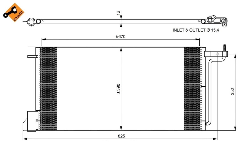 Airco condensor NRF 350051