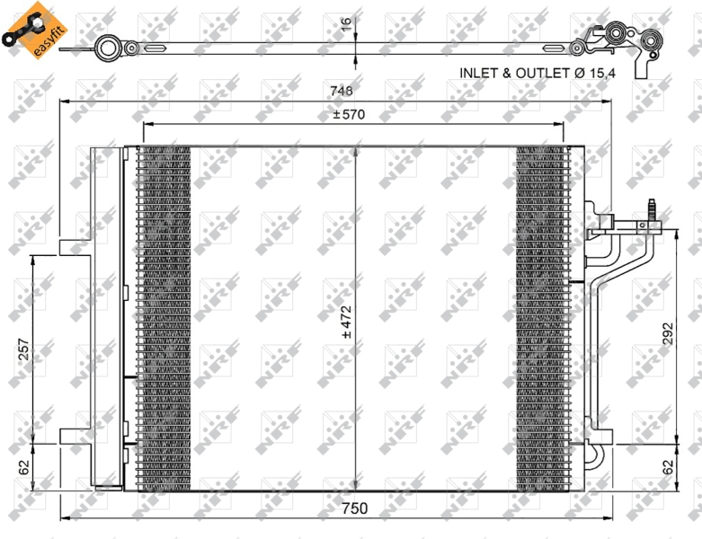 Airco condensor NRF 350052