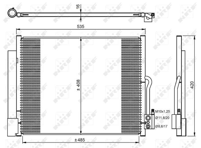 Airco condensor NRF 350053