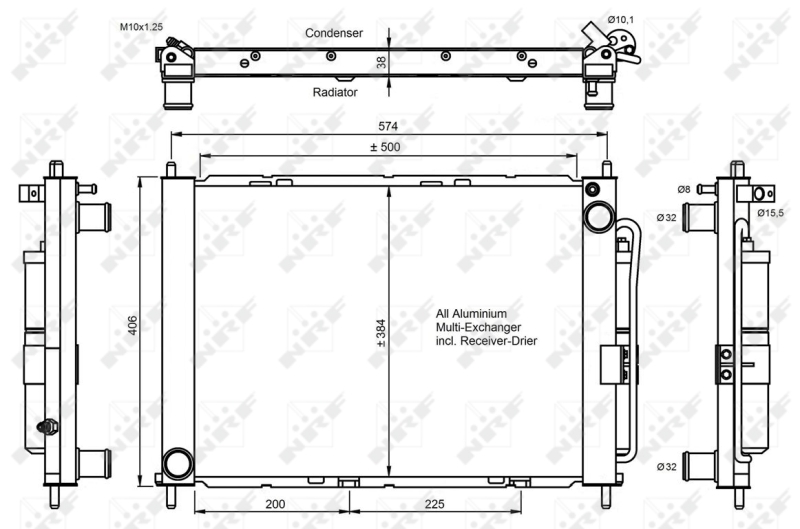 NRF Airco condensor 350056
